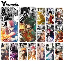 Yinuoda японский аниме мой герой Academy цельный прозрачный мягкий чехол для телефона для Apple iPhone 8 7 6 6S Plus X XS MAX 5 5S SE XR