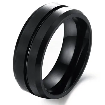 

Tungsten Black Ring vintage business men style retro jewelry bague anel masculino aneis vintage anillos hombre anelli uomo