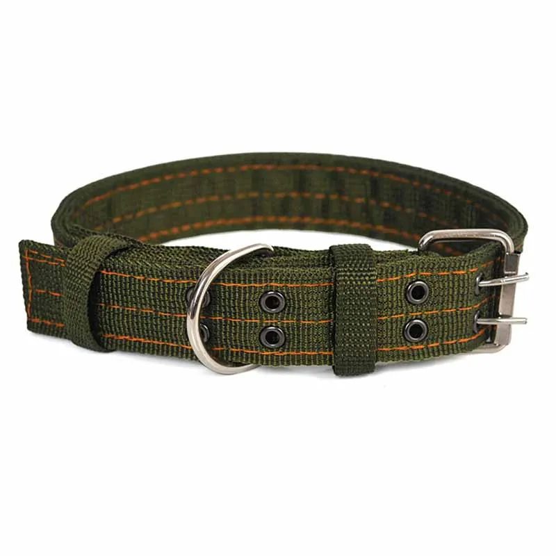 SYDZSW Large Dog Collar Nylon Double Buckle Four Layer Thicken Pet Collar for Labrador Golden Retriever Durable Big Dog Products2