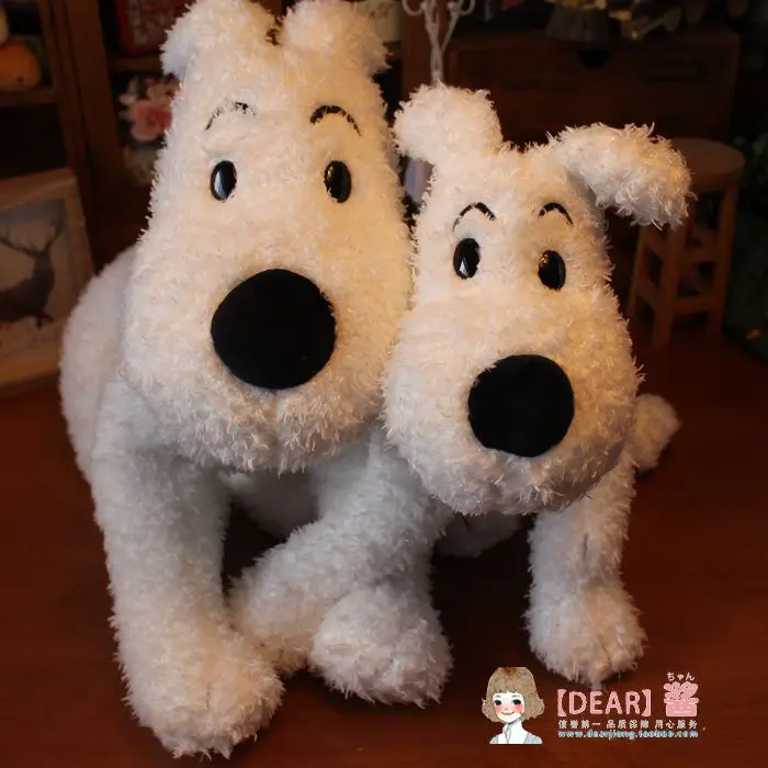 small white dog stuffed animal
