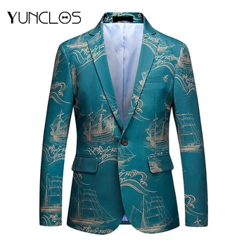 

YUNCLOS Chinese Style Suit Jacket For Men Wedding Slim Blazers Classic Casual Men's Suit Blazers Jackets blazer masculin