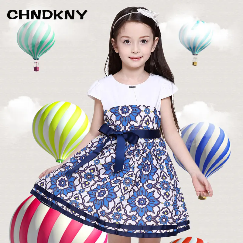 Baby Girl Dresses 2016 New Summer baby Girl Dresses Princess Kids Print