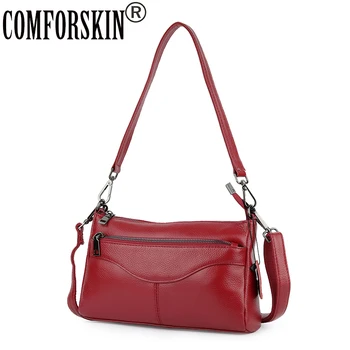 

COMFORSKIN Genuine Leather Luxurious Handbags Women Messenger Bags New Arrivals Ladies Cross-body Bag Brand Famous Shoulder Bags