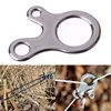 5Pcs/lot Design 3 Hole EDC Molle Tool Survival Buckle Multi-purpose Stainless Outdoor  Sport Climbing Carabiner Kit Equipment ► Photo 1/6