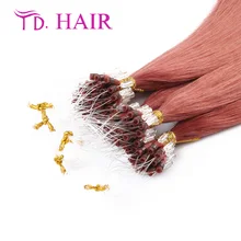 #35 Micro Loops Ring Hair Extensions new arrival Wholesale 100% Virgin Brazilian human hair Fusion Keratin Human Hair on sale
