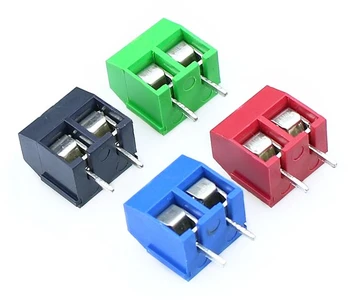 

100Pcs/lot KF301-5.0-2P Pitch 5.0mm Straight Pin 2P Screw PCB Terminal Block Connector