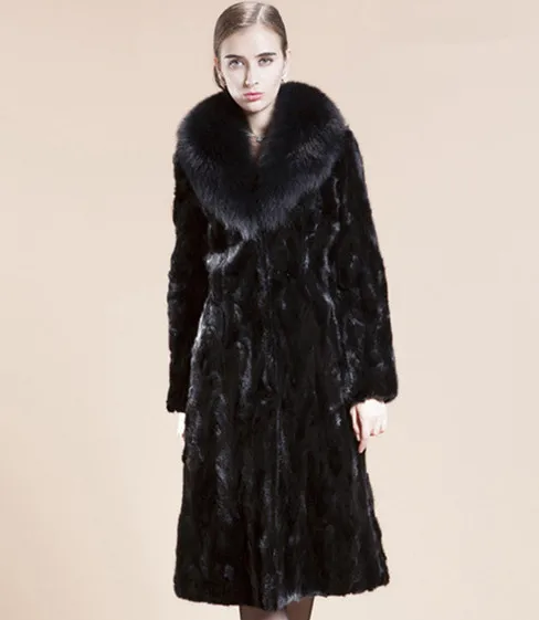 

Full Jacket Vest Rabbit Coat European And American Autumn Winter Women's Clothing Imitation Leather Mink Fox Hair In Long