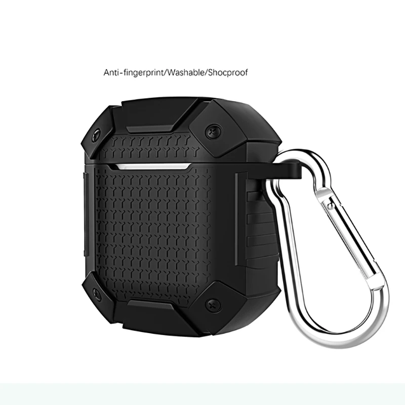 

For Apple Airpods Armor Case Full Protection Shockproof Earphone Cover Shell for Airpods Funda Bag TWS Headset Case Accessories