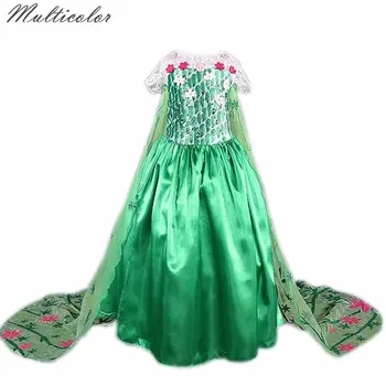 

New Summer Dress For Girls Elza Elsa Disfraz Anna Dresses Fever Rapunzel Costume Infantil Vestido Minnie Disfraces Cenicienta