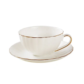 

High quality White bone china coffee mug set inclue spoon dish,Afternoon TeaCup black Tea Cup coffee cup,Advanced Porcelain Mug
