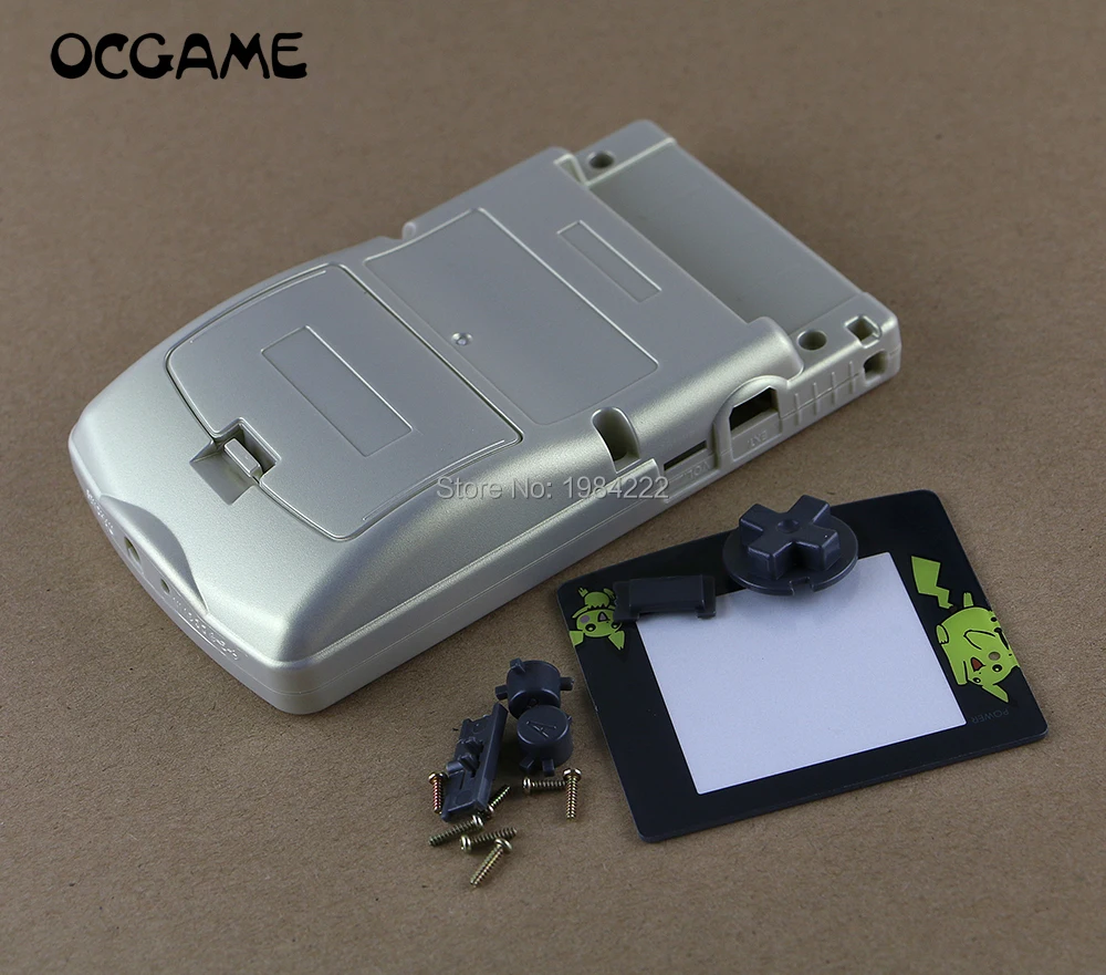 OCGAME Новый Сменный Полный Корпус Корпуса для Nintendo GBC чехол золотого цвета Gameboy