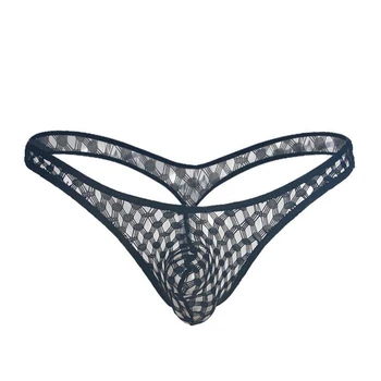 

KWAN.Z men's thong gay underwear perspective hollow tanga hombre string homme gay sexy men underwear mens thongs and g strings
