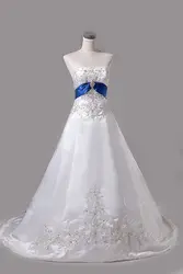 2017 Суд Поезд Свадебное Платье с Кружевом Свадебные robe de mariage свадебные платья