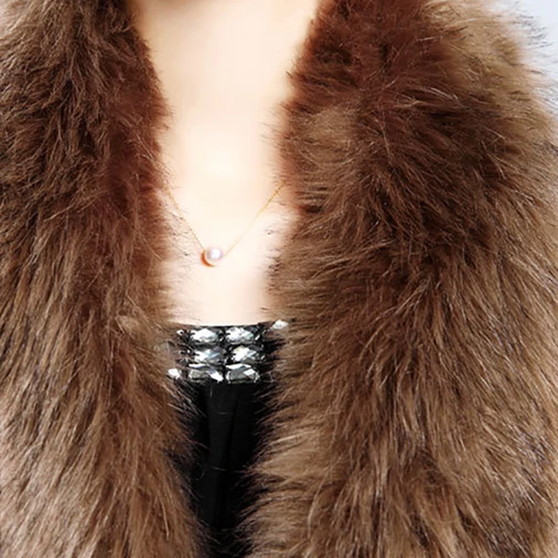 TONGMAO Европейский стиль модные зимние женские теплые Feminino Casaquinho пальто из искусственного меха пончо накидка верхняя одежда кардиган шаль плащ
