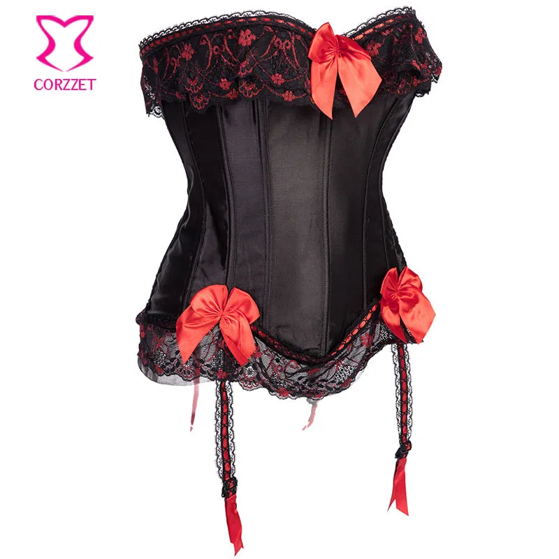 Черный цветочный кружевной отделкой розовый корсет Бюстье Топ Corpetes E Espartilhos Сексуальная готическая одежда корсеты Overbust Korsett для женщин