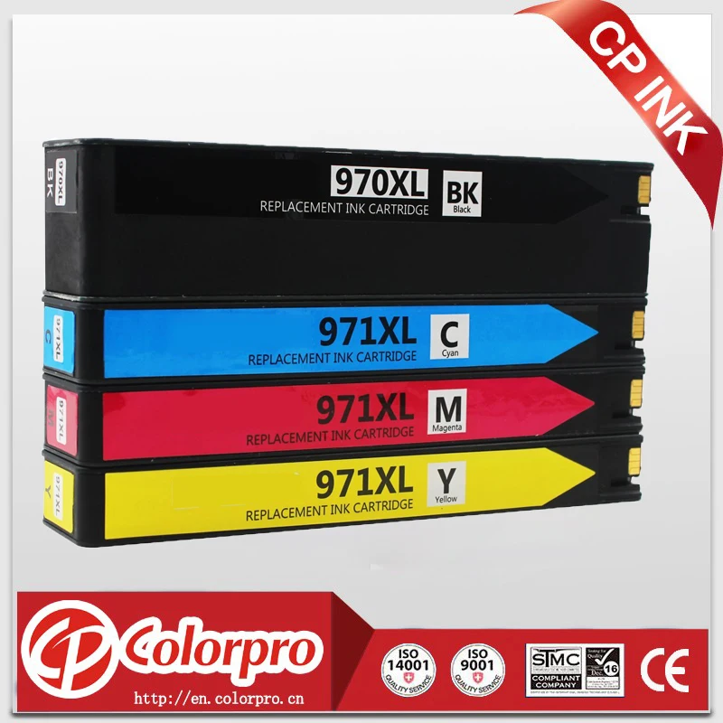 CP INK 4PK картридж для HP 970XL 971XL Officejet Pro X576dw X451dn X451dw X476dw X476dn X551dw принтеры|Чернильные