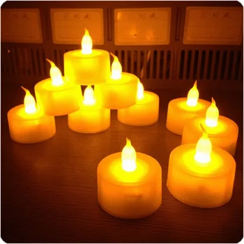 

by dhl or ems 100 sets ,12 pcs/set LED Flickering Battery Operated Tea Light Candles Tealight Charm Safe