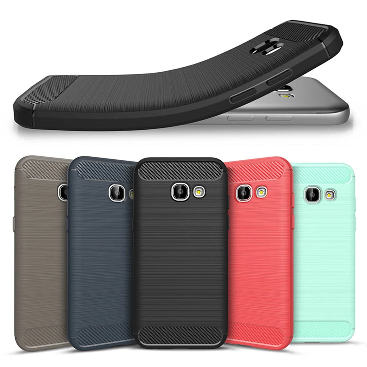 

Carbon Fiber Case For Samsung Galaxy A5 2017 Case J2 Pro Core J3 J5 J7 J8 A3 A6 Plus A7 A9 2017 2018 Note 8 9 A8 Star Covers