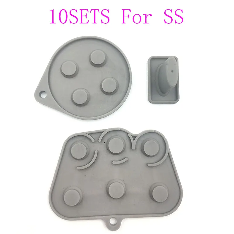 

10Sets for Sega Saturn SS Controller Silicone Conductive Rubber Pad Button Key Pads Button