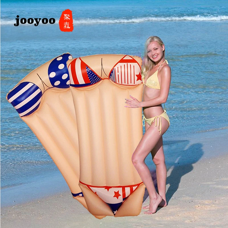 

New Adult Pattern Goose Water Inflatable Floating Bed Water Pattern Bird Inflatable Floating Row Swim Ring Spot
