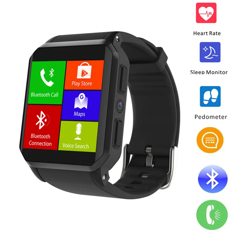 

smartwatch gps IP68 professional waterproof KW06 with heart rate monitor nano sim card slot 1.54inchTFT square smartwatch men