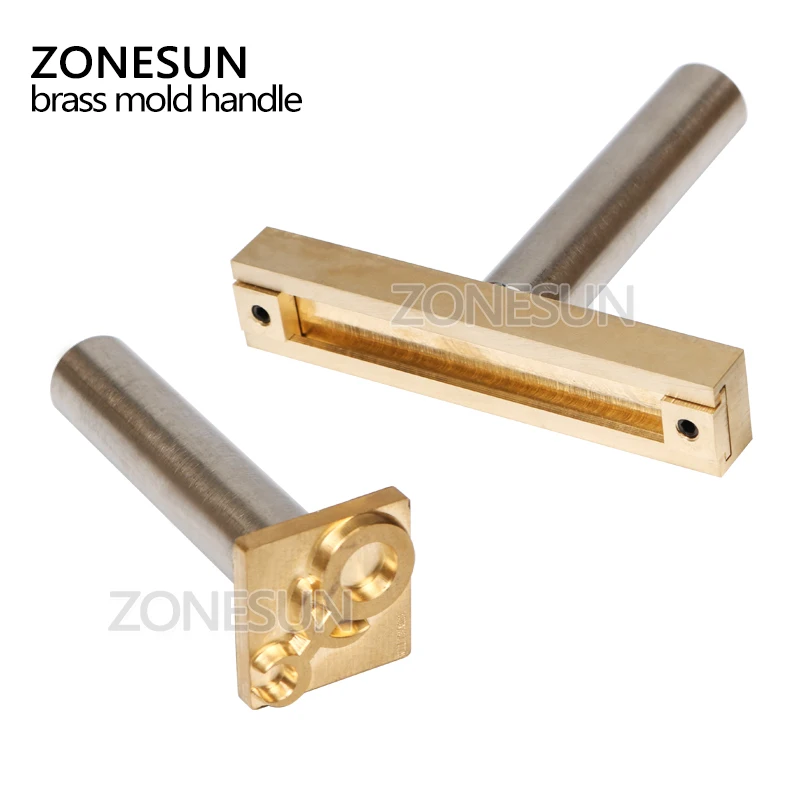 ZONESUN ручка из нержавеющей стали для кожевенного ремесла инструмент кожи