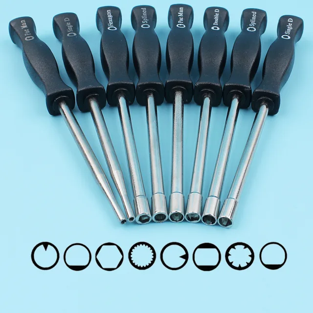 Paquete De 8 Herramientas De Ajuste De Carburador Compatibles Con Motores Pequenos Comunes De 2 Ciclos Yongsheng