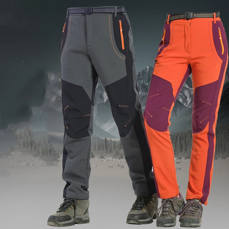 Новые мужские и женские лыжные брюки, зимние уличные лыжные брюки для сноуборда, катания на коньках, зимние штаны, теплые лыжные штаны, флисовые альпинистские брюки