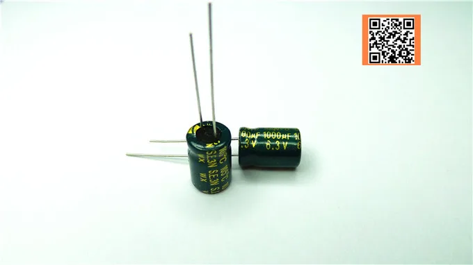 10pcs lot 6 3V1000UF 8 12 Low ESR Impedance high frequency aluminum electrolytic capacitor 1000UF 6
