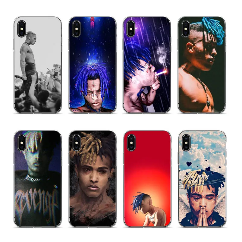 

KuLiai Rap Singer XXXTentacion MC Soft silicone Cover case For iPhone 6plus 6s 7plus 8plus X Coque Shell