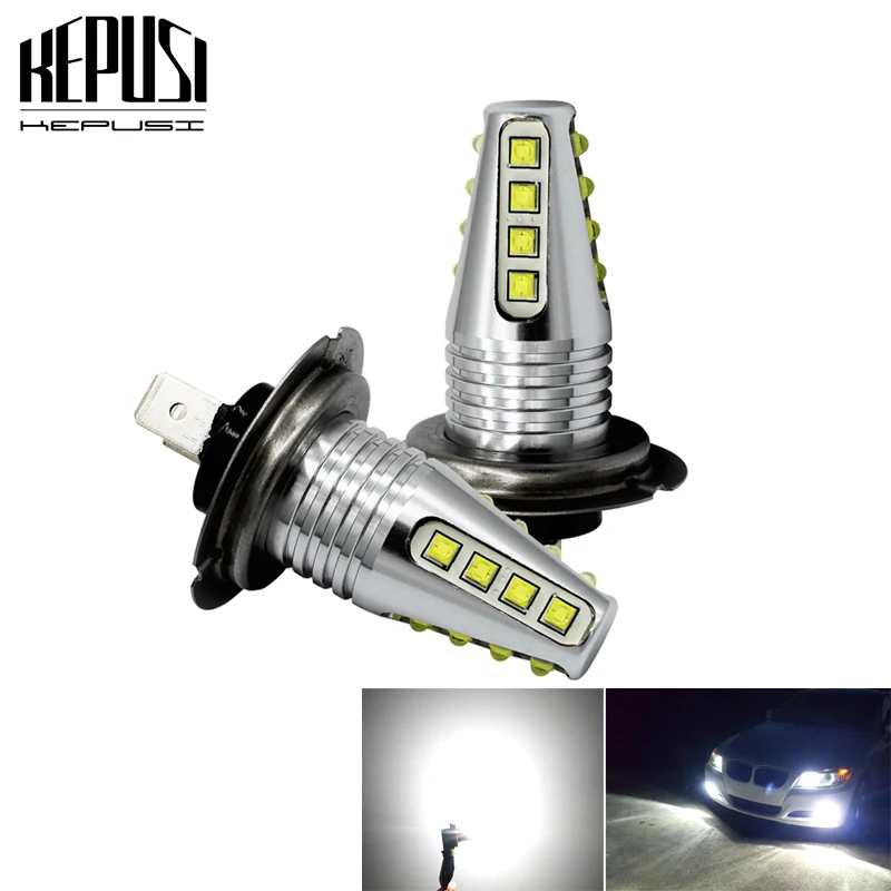2X H7 80W cree chip High Power Car LED Light Fog Auto Car Motor Truck Canbus