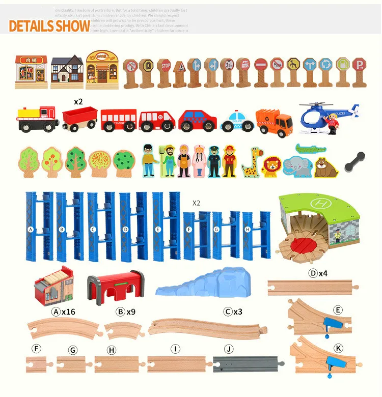И друзья горячая электрическая железная дорога набор магнитный, обучающий Brio железная дорога деревянная железная дорога станции детские