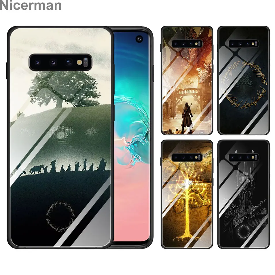 

The Lord of The Rings Tempered Glass Phone Case for Samsung Galaxy S10 Plus S10e S8 S9 Plus A50 A30 Note 9 Cover Coque