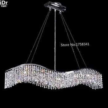 

Simple meals Crystal chandeliers wave-shaped modern meal LED chandeliers factory direct meals lamps High-grade light