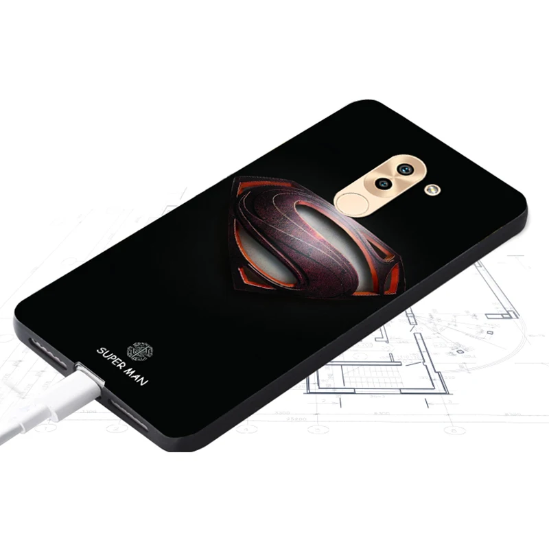 Huawei honor 6x Case Original Cover for Huawei honor 6x Bag Case Cover Skin Wolf Fish Skull honor 6x Fundas 100% BiNFUL 2