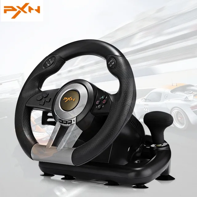PXN V3II Racing Game Steering Wheel USB Game Controller Computer Car