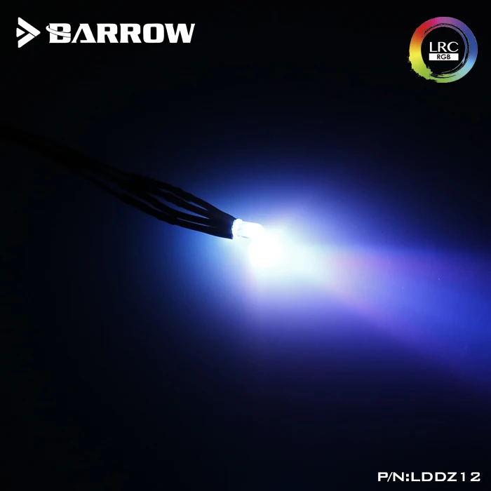 

Barrow 1.0 12V LED rgb single lamp bead watercooling rgb light for cpu water block /gpu block lighting LDDZ12 with controller