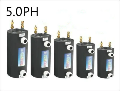 Titanium ствол танка чистый titanium evaporator.5.0HP садок для рыбы titanium труба пузырь испарителя. Морепродукты регулятор холодной воды