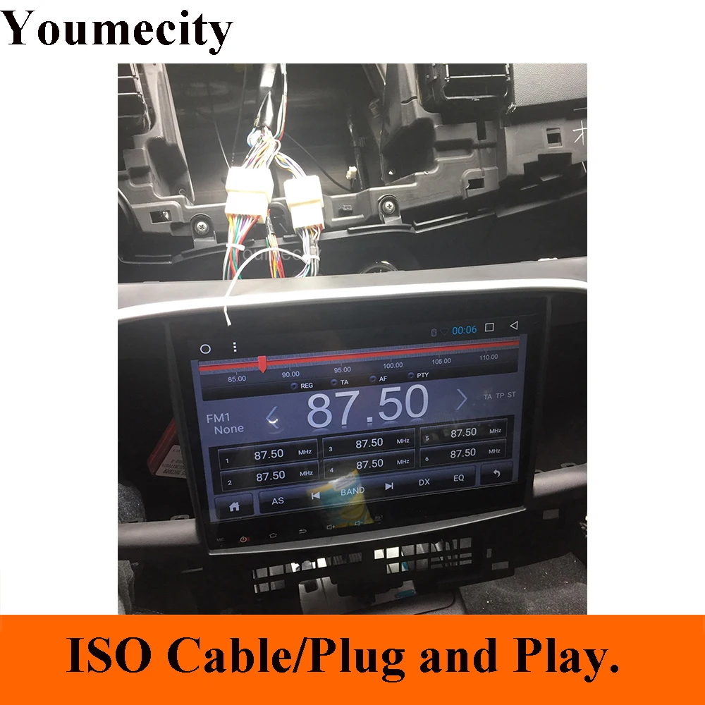 Cheap Youmecity Android 9.0 Car DVD for MITSUBISHI LANCER 10.1 inch 2 DIN 3G/4G GPS radio video player with Capacitive 2007-2018 9 x 5