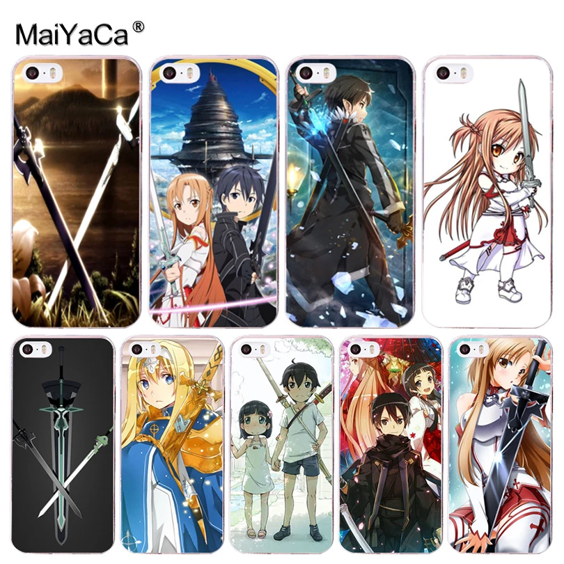 Maiyaca 剣アートオンライン Sao アニメマンガユニークなデザイン電話ケース Iphone 8 7 6 6 S プラス X 10 5 5 S Se 5c 4 4 S Coque シェル Case For Iphone Designer Phone Casephone Cases Aliexpress