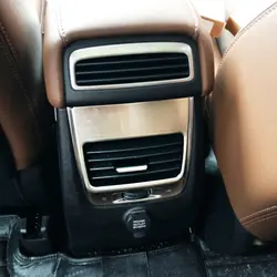 Нержавеющая сталь для Geely Atlas 2016 2018 2017 автомобилей Назад сзади кондиционер на выходе Vent рамки крышка отделка интимные аксессуары