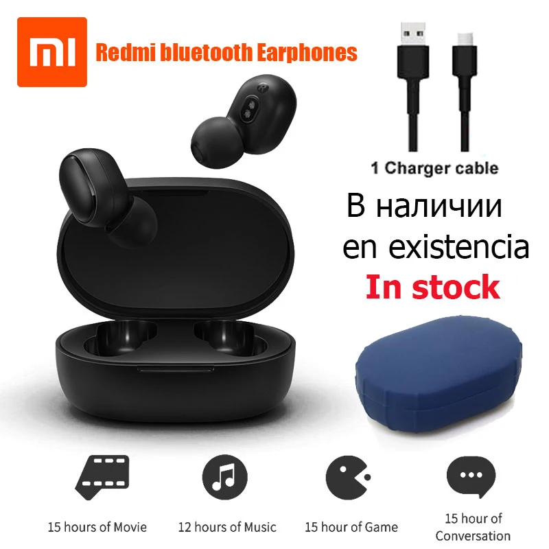 

2019 Xiaomi redmi airdots tws earphone Earbuds VS Mi Sports Bluetooth Headset headsets Wireless Bluetooth Earphones headpones