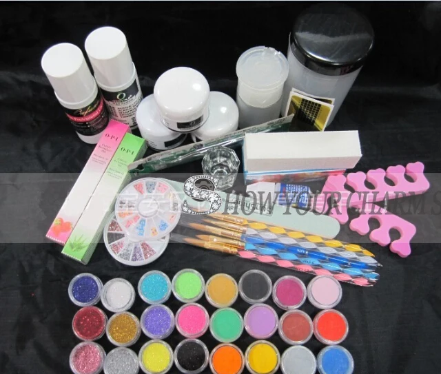 

Professional Manicure Tools Set DIY Nail Art Set&Kit UV Extension Gels Flase Nail Tips&Decorations