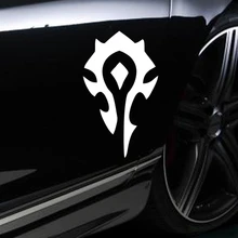 HORDE wow World of Warcraft game decal STICKER VINYL VEHICLE CAR WALL LAPTOP fvip wow for the horde world of warcraft backpack school bags luminous backpacks tribe alliance nylon mochila galaxia