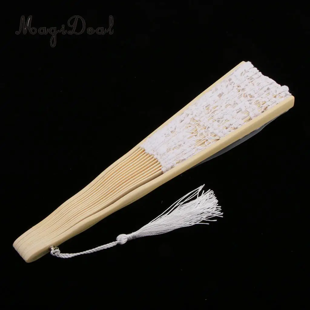 Classic Chinese Style Foldable Lace Fan Wedding Ceremony Photo Props Bridesmaid Gift
