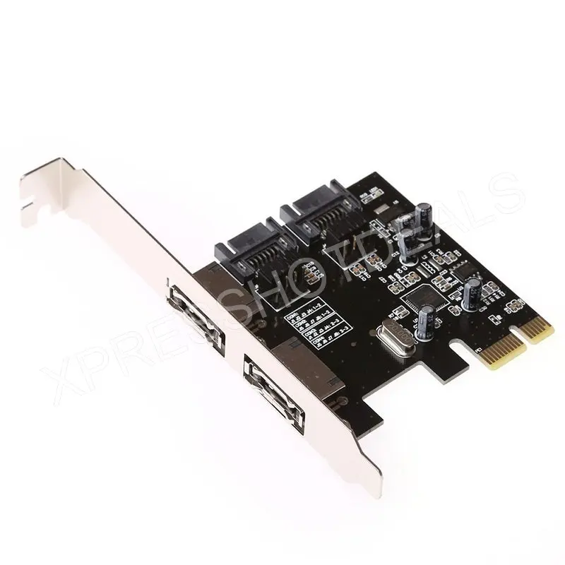 Карта PCI-E Express SATA3 SATA3.0 6 ГБ/сек. eSATA SATA III с низкопрофильным кронштейном