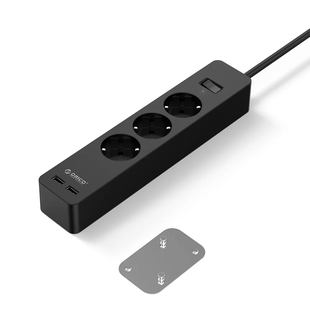ORICO USB Smart Мощность розеток 4000 w с клеем доска разъем 2 AC 5AC точек Зарядка через usb