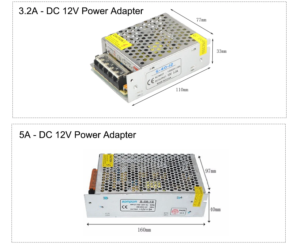 12 V Питание DC12V освещение Трансформатор 2A 3A 5A 8A 10A 20A 30A AC 110V 220V DC/DC 12 вольт 12В Светодиодный драйвер для Светодиодный s полосы