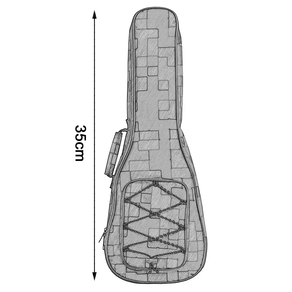 Портативный 21 23 26 дюймов концертная укулеле водонепроницаемый gig bag чехол Защита рюкзак Регулируемый плечевой ремень маленький чехол для гитары