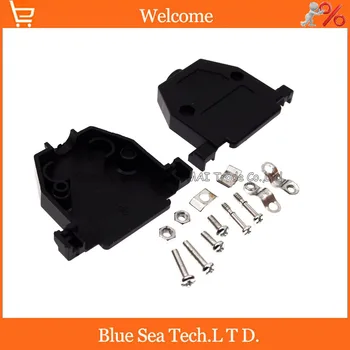 

NEW DB25 socket/Plug shell 25 Pin serial ports plastic molded case/cover/sheath,black color